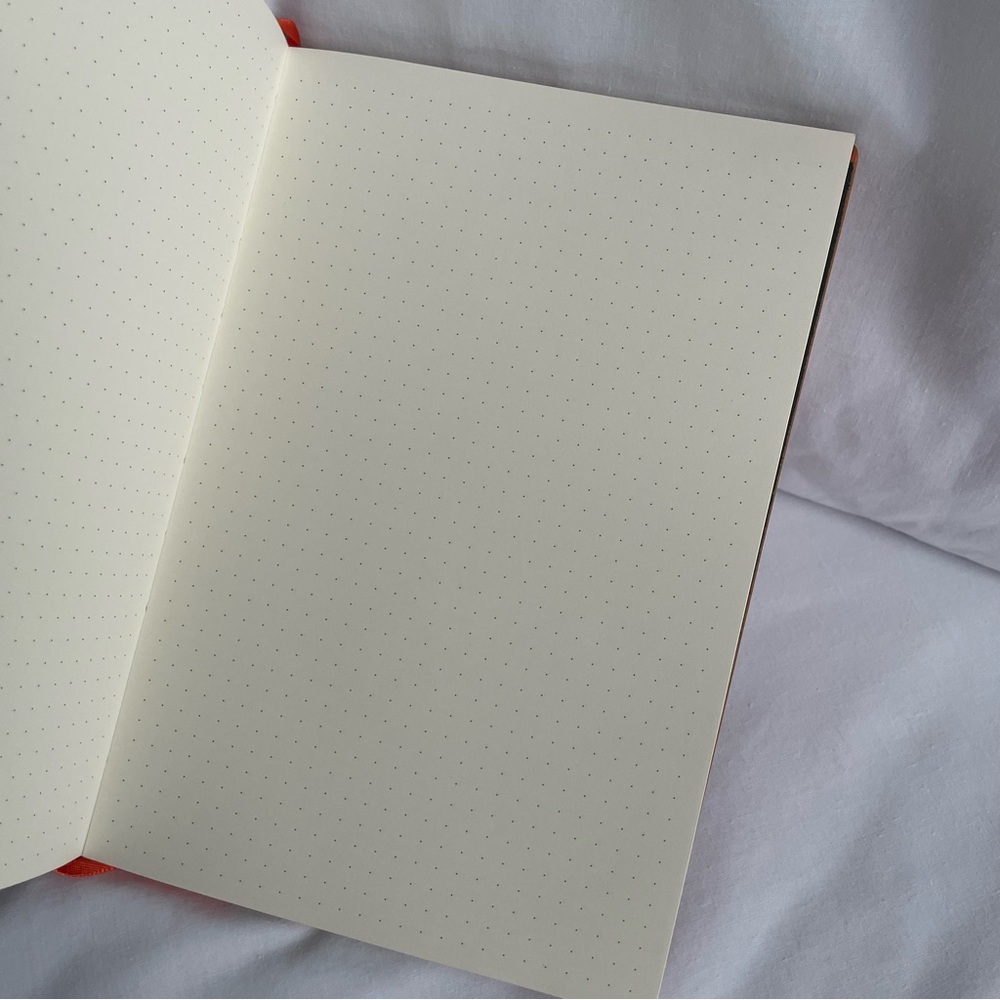 Orange Softcover Dotted Grid Notebook Journal - Picture 8 of 8